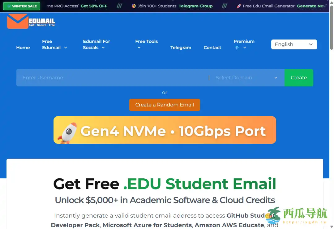 免费在线临时邮箱生成工具：EduMail
