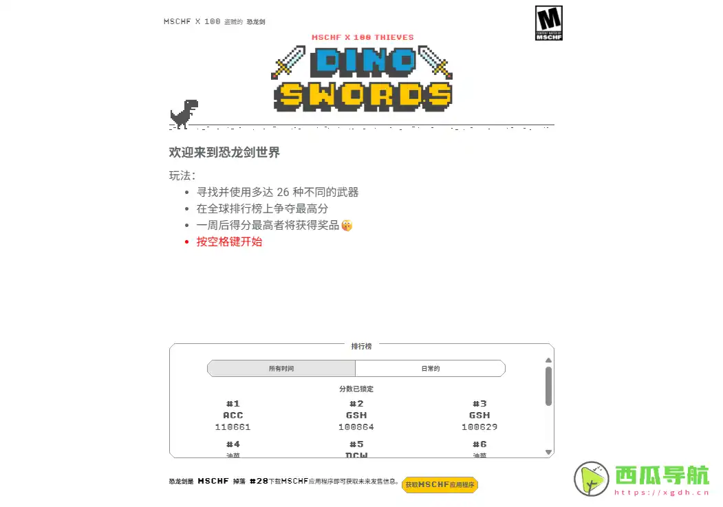 增强道具玩法的小恐龙休闲游戏：Chrome断网小恐龙增强版