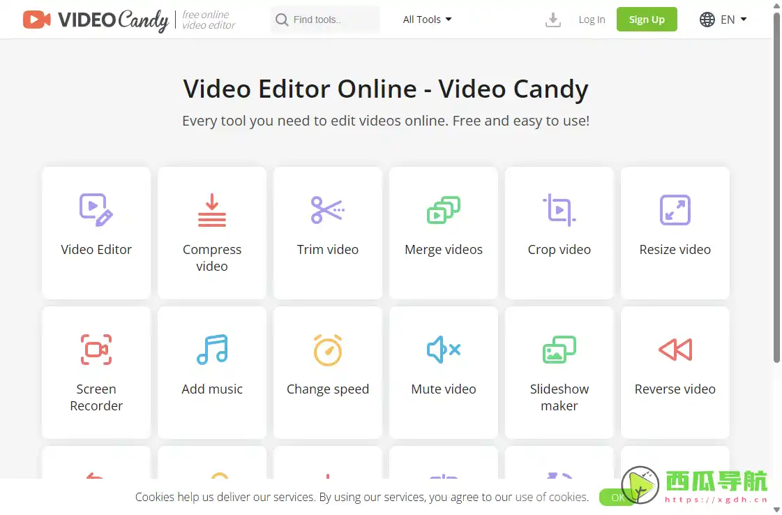 全功能免费视频编辑在线工具：Video Candy