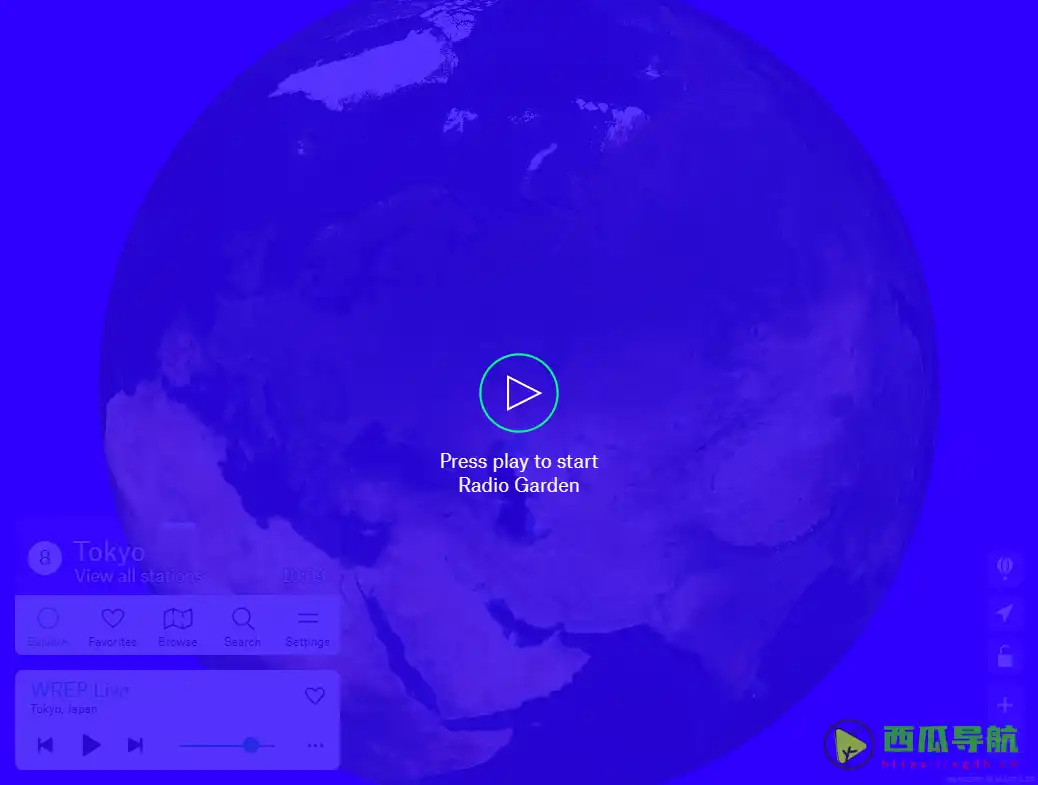 全球广播电台实时收听平台：Radio Garden 在线电台探索网站