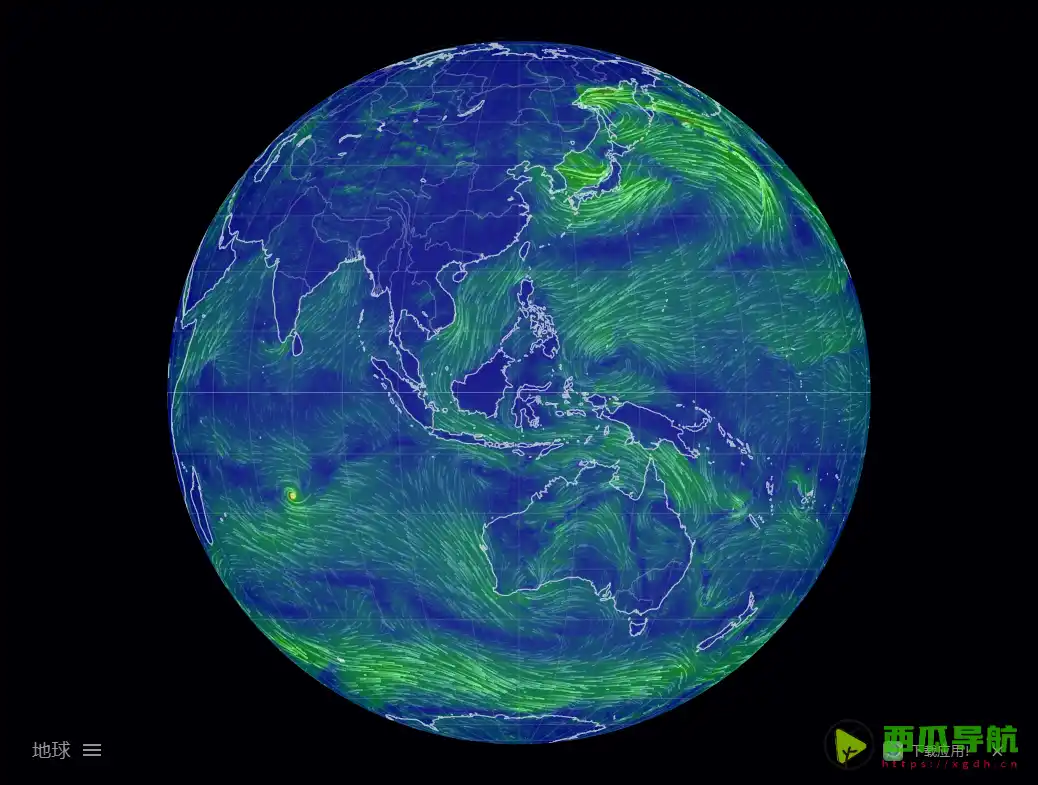全球风、天气和海洋实时监测平台：Earth 交互式气象与海洋地图