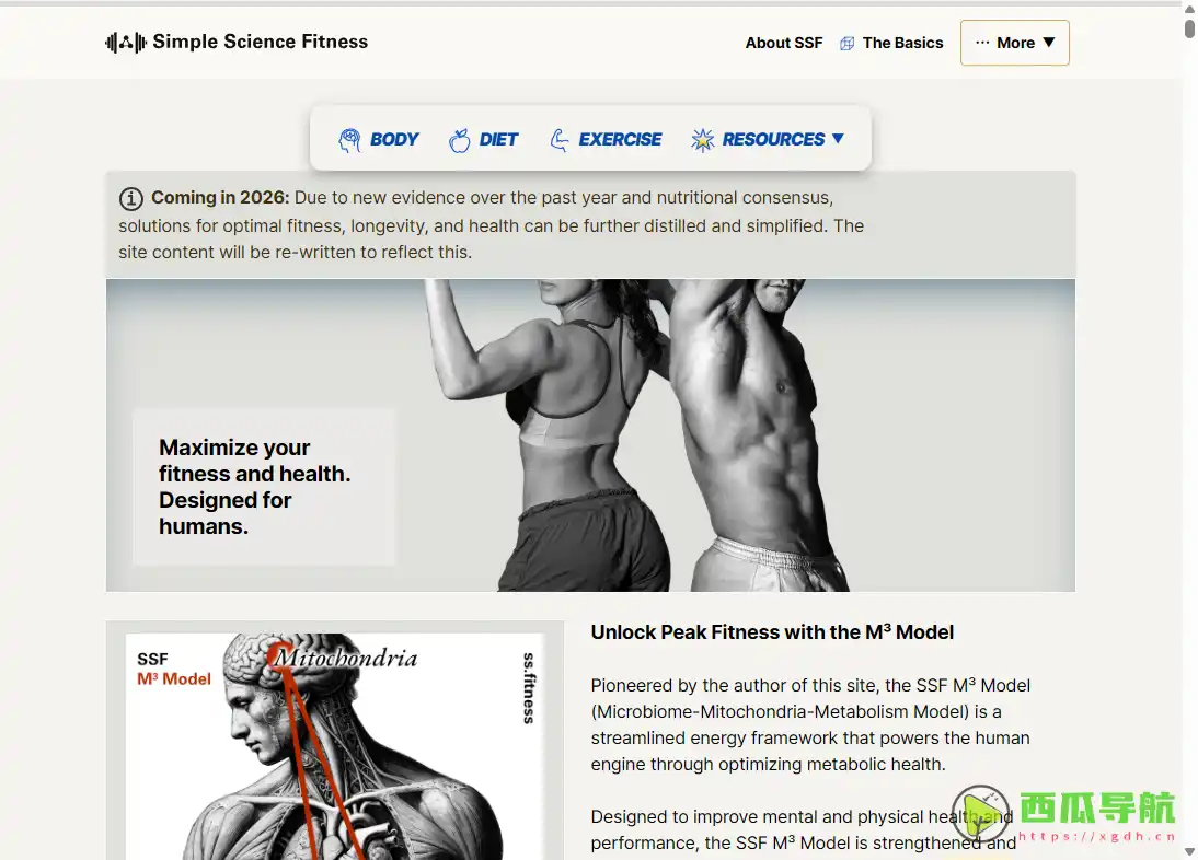 基于科学与自然的健身方法：Simple Science Fitness 构建健康生活方式