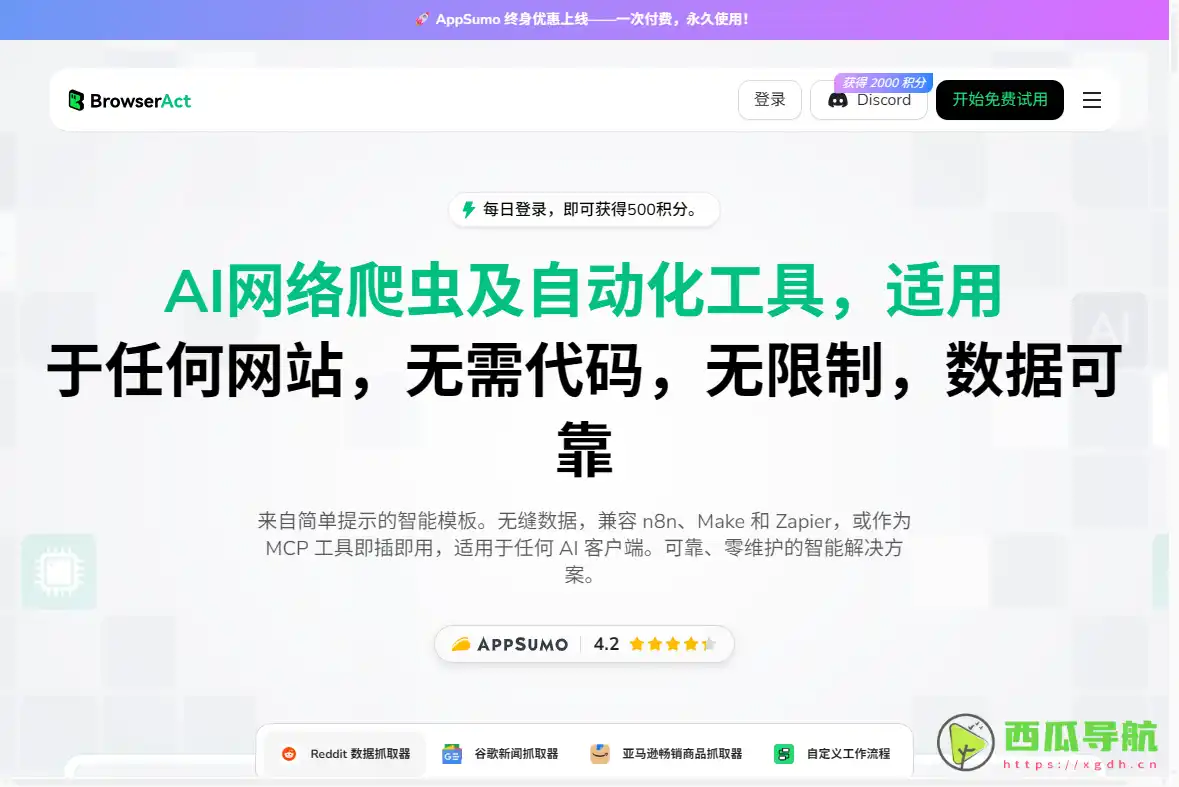 AI驱动的网页抓取与自动化工具：BrowserAct 高效提取结构化数据