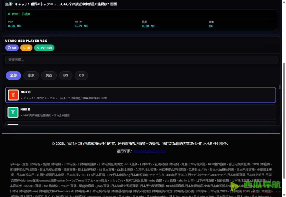 日本电视网络播放合集：IPTV-JP