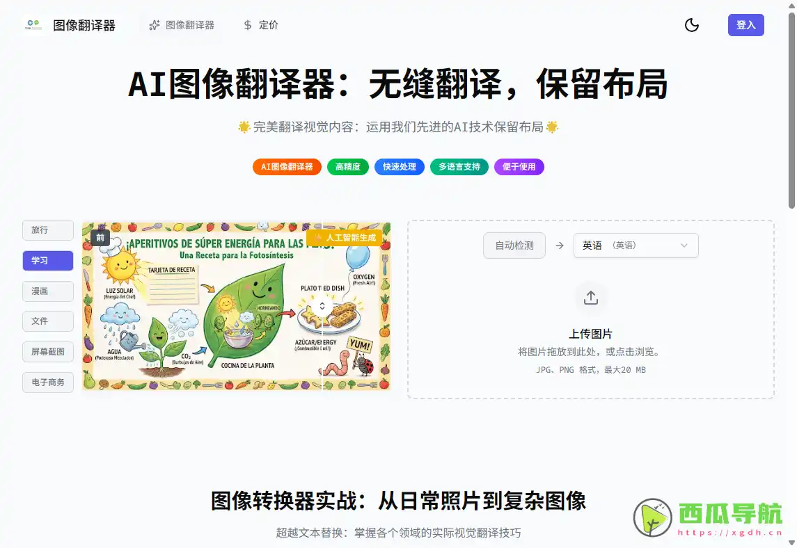 AI图像翻译工具：Image Translator AI 照片多语言翻译与原版布局保留