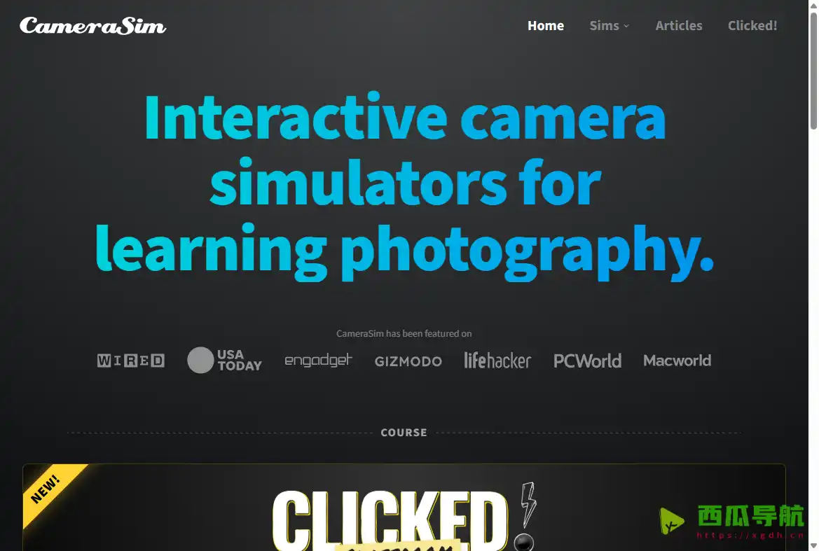 直观摄影教学与单反模拟平台：CameraSim 摄影学习网站助力摄影入门与实践