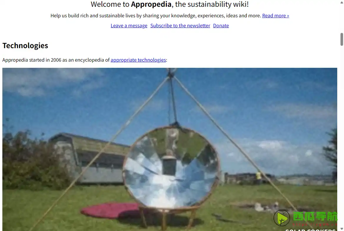 全球可持续发展知识共享平台：Appropedia 提供适宜技术与绿色生活方案