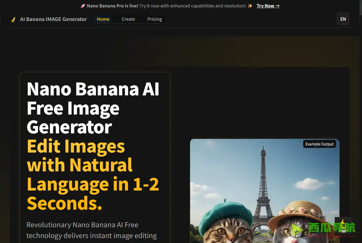 免费AI图像生成与编辑工具：Nano Banana Pro 让创作更高效