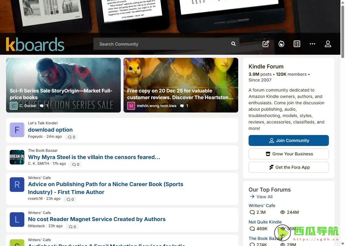 专注 Kindle 用户的活跃交流社区：Kindle论坛 KBoards