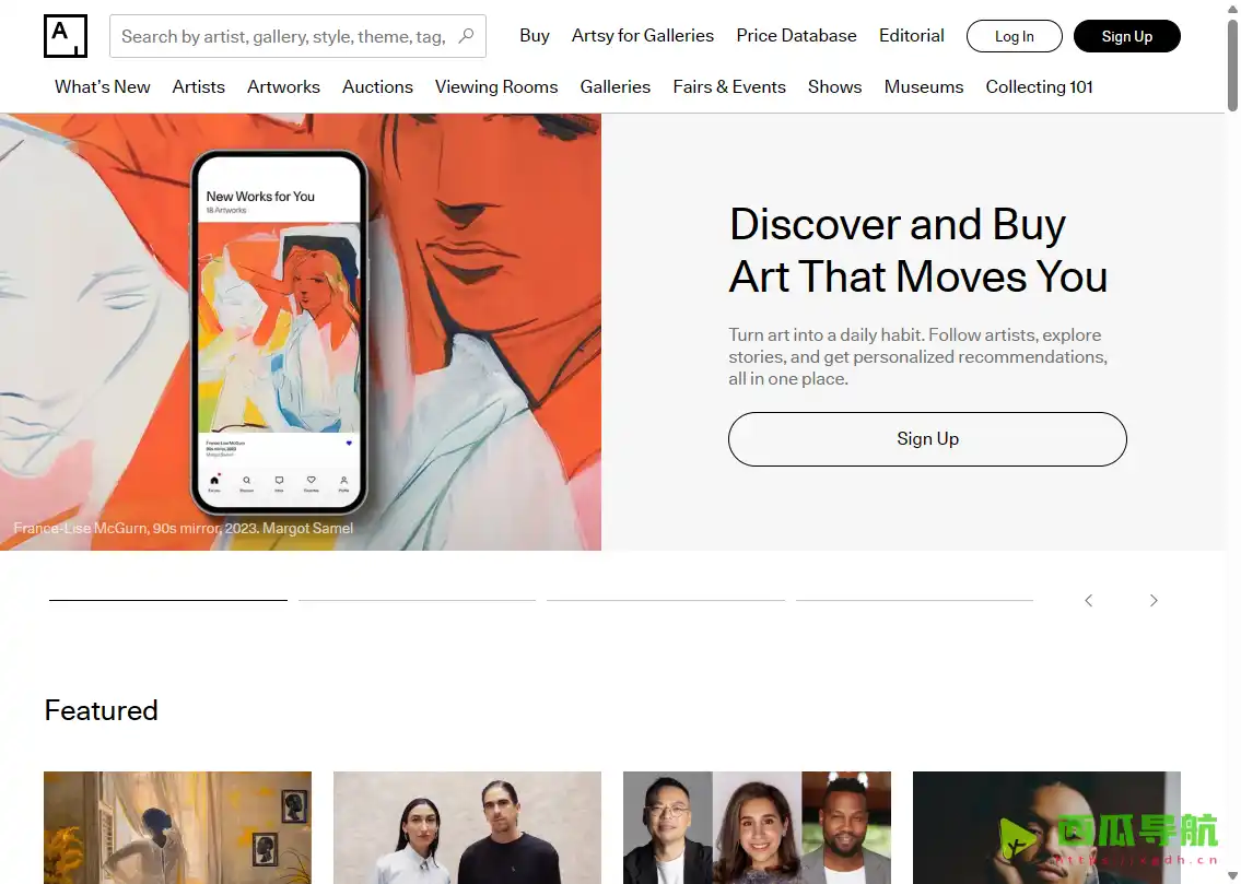全球艺术品发现与购买平台：Artsy 在线艺术市场