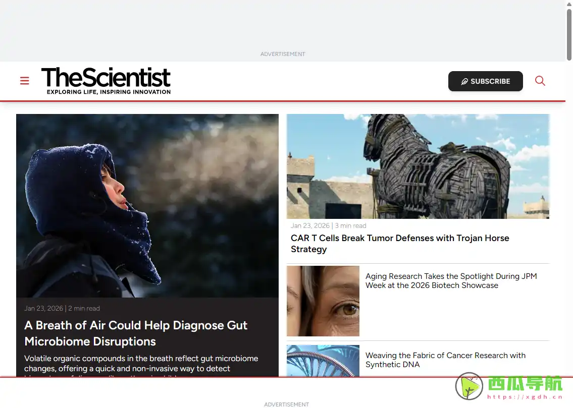 深度生命科学与健康资讯平台：TheScientist生物学科学杂志