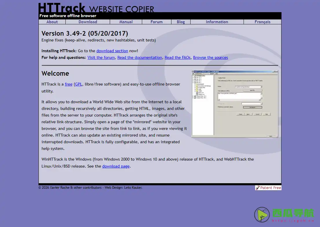 自由开源网站离线浏览器：HTTrack 网站复制器