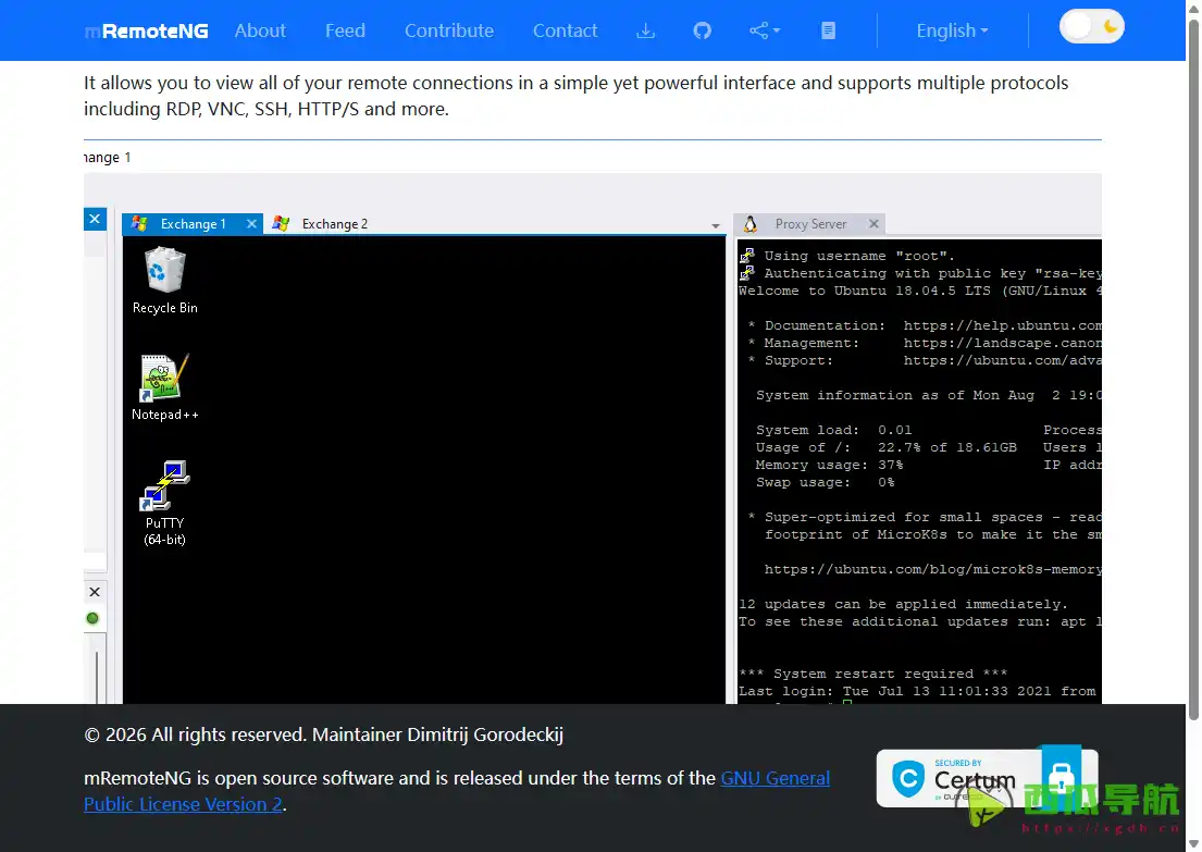 免费开源远程连接管理工具：mRemoteNG 高效管理多协议远程会话