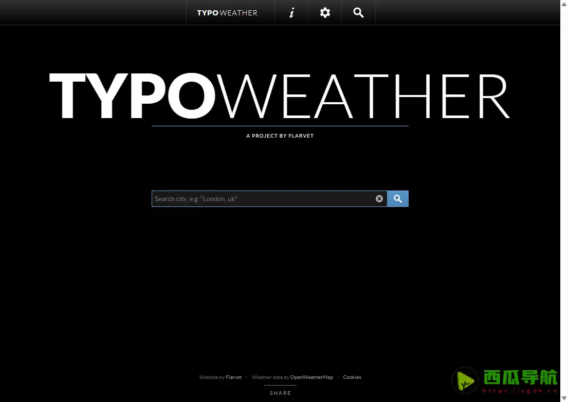 排版友好型在线天气预报平台：TypoWeather 精准显示多城市天气