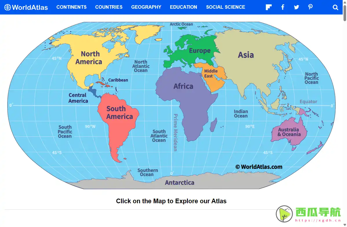 地理百科：WorldAtlas覆盖国家资料与多类型地图的在线