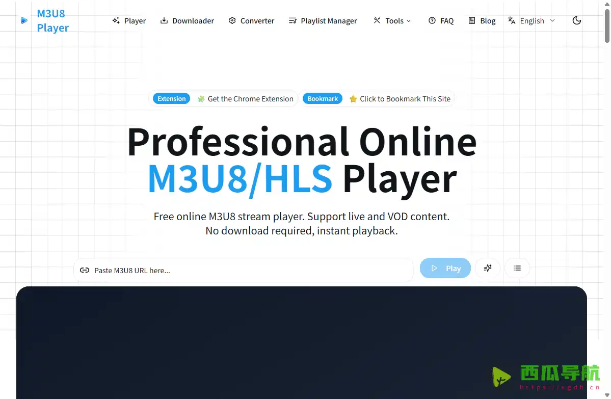 免费在线 M3U8 播放与下载工具：M3U8下载器与播放器