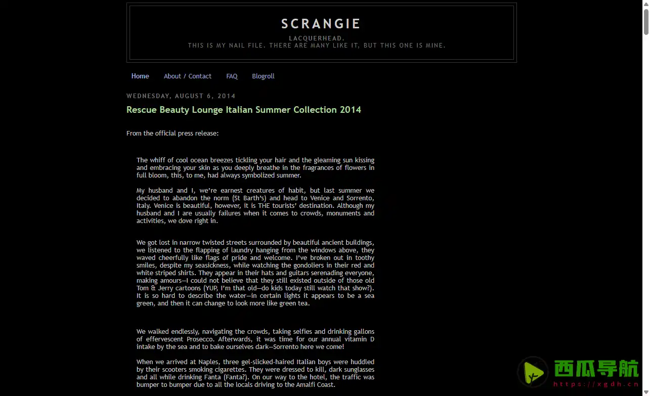 Scrangie聚焦真实试色与细致评测的美甲彩妆博客