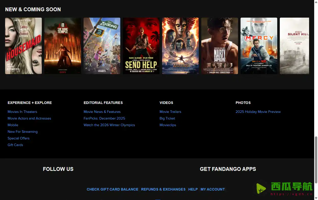 在线购票与电影资讯平台：Fandango助你轻松畅享观影