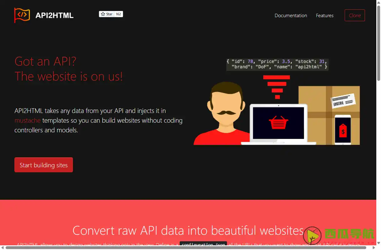 将原始API数据转化为网页：API2HTML网站生成工具
