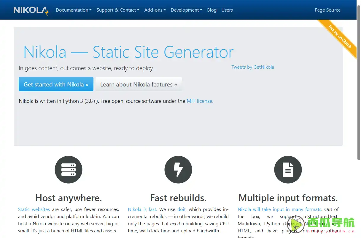 Nikola功能丰富且易用的静态网站生成器