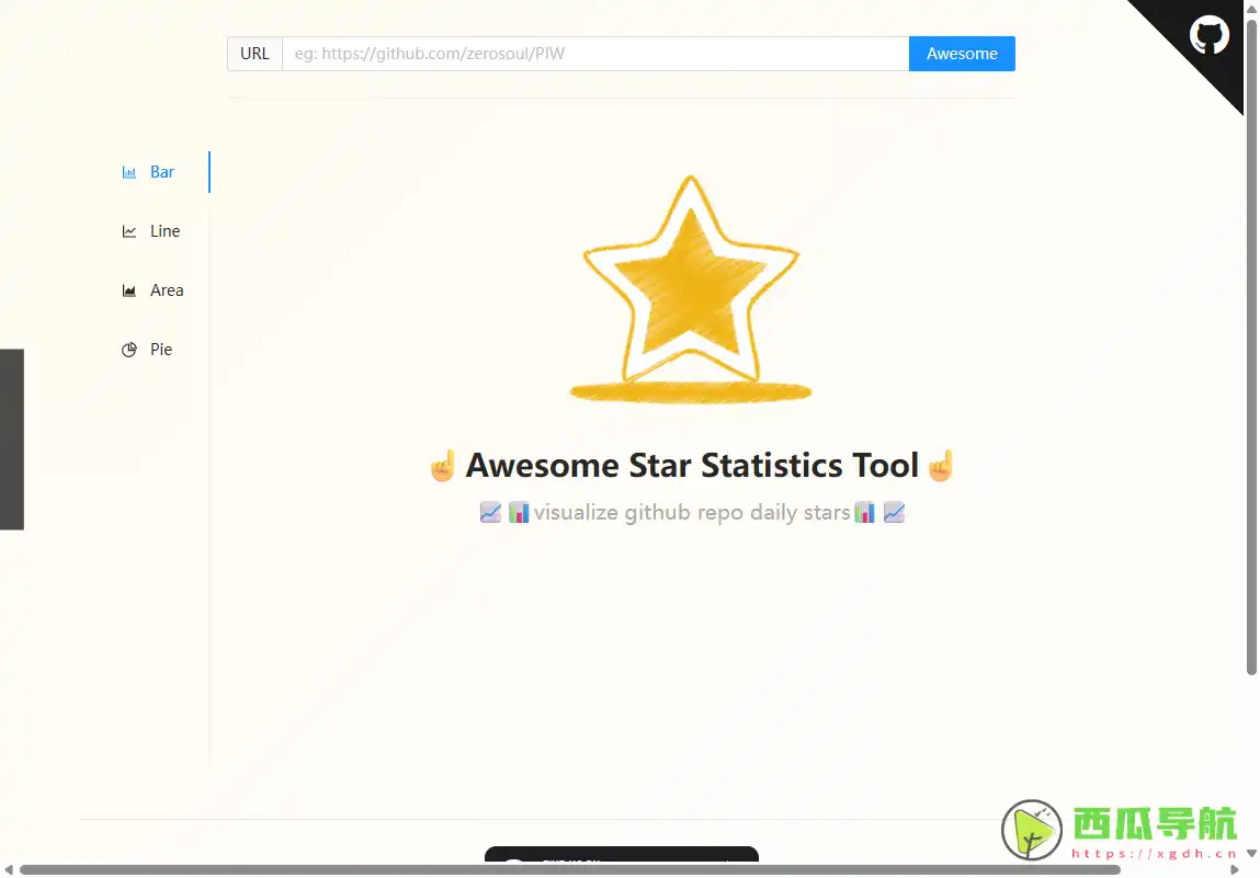 Github仓库Star统计与可视化工具：Awesome Github star visualize tool
