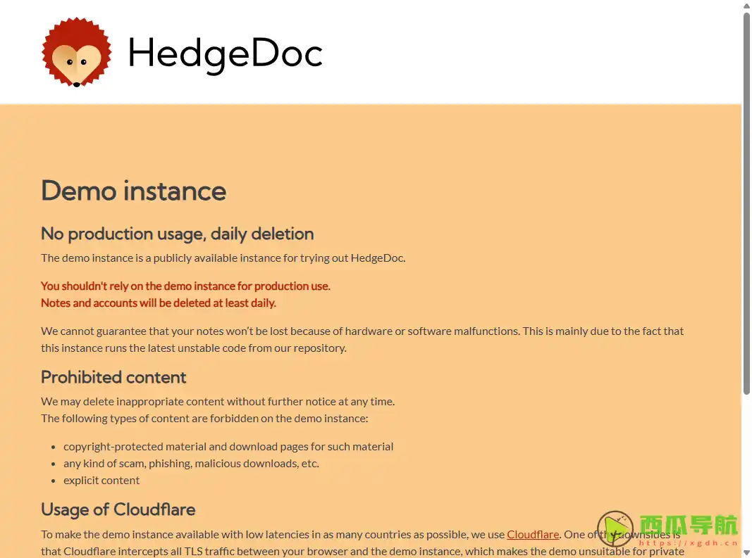 开源自托管协作式Markdown编辑器：HedgeDoc（原CodiMD）