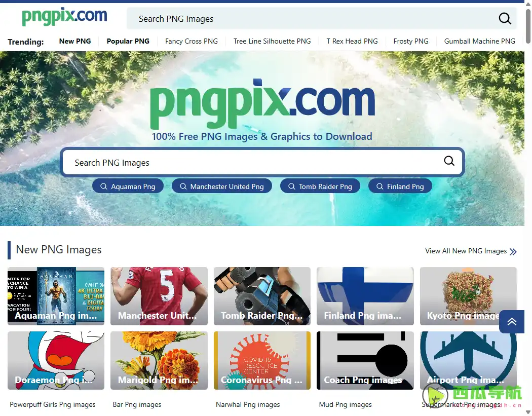 海量高清免抠 PNG 素材免费下载网站：PNGpix.com 提升设计效率