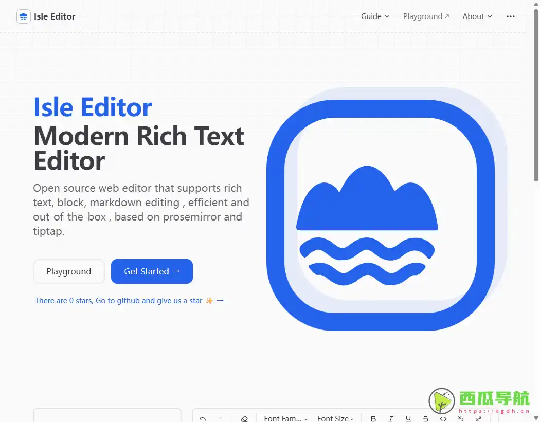 高效开箱即用的现代化富文本编辑器：Isle Editor 支持块与 Markdown 写作