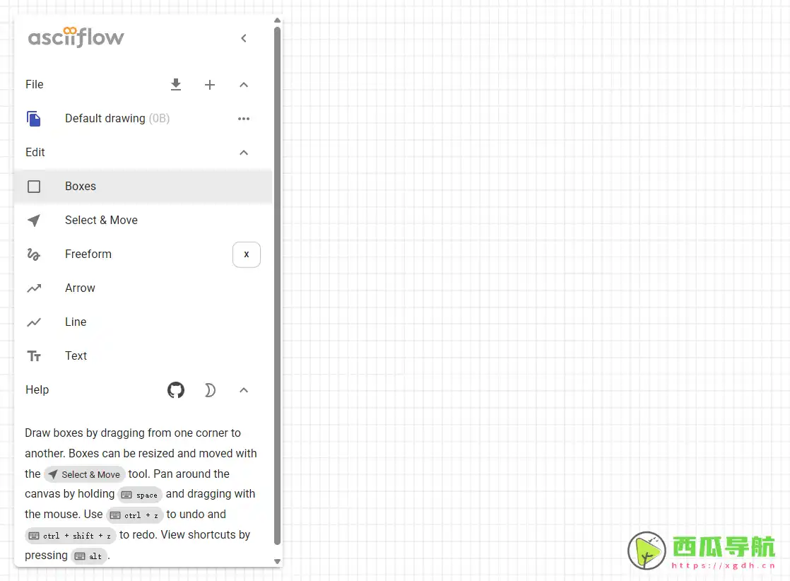 免费在线 ASCII 流程图绘制工具：ASCIIFlow轻松创作专业图形