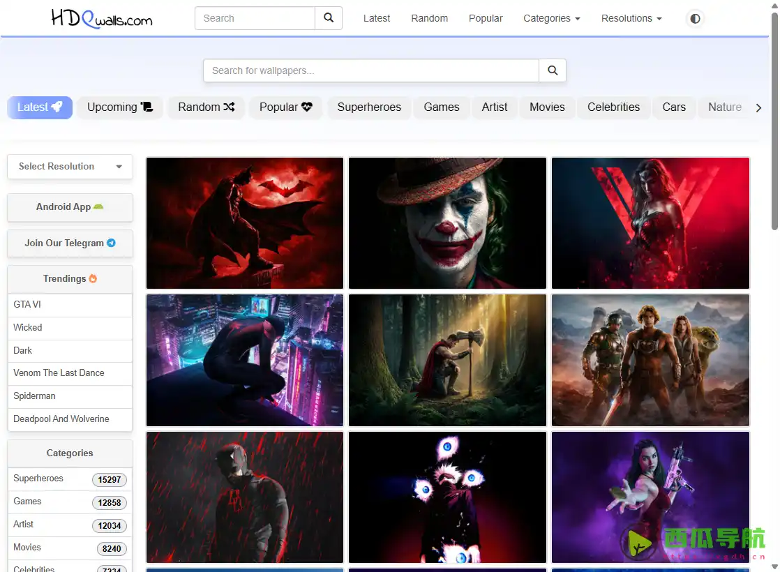 HDQ Walls：高清桌面壁纸下载与多类型美化工具