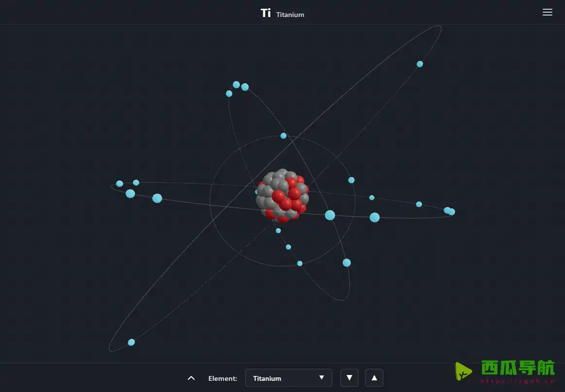 Atom Animation：直观理解原子结构与电子轨道的互动式3D模型学习工具