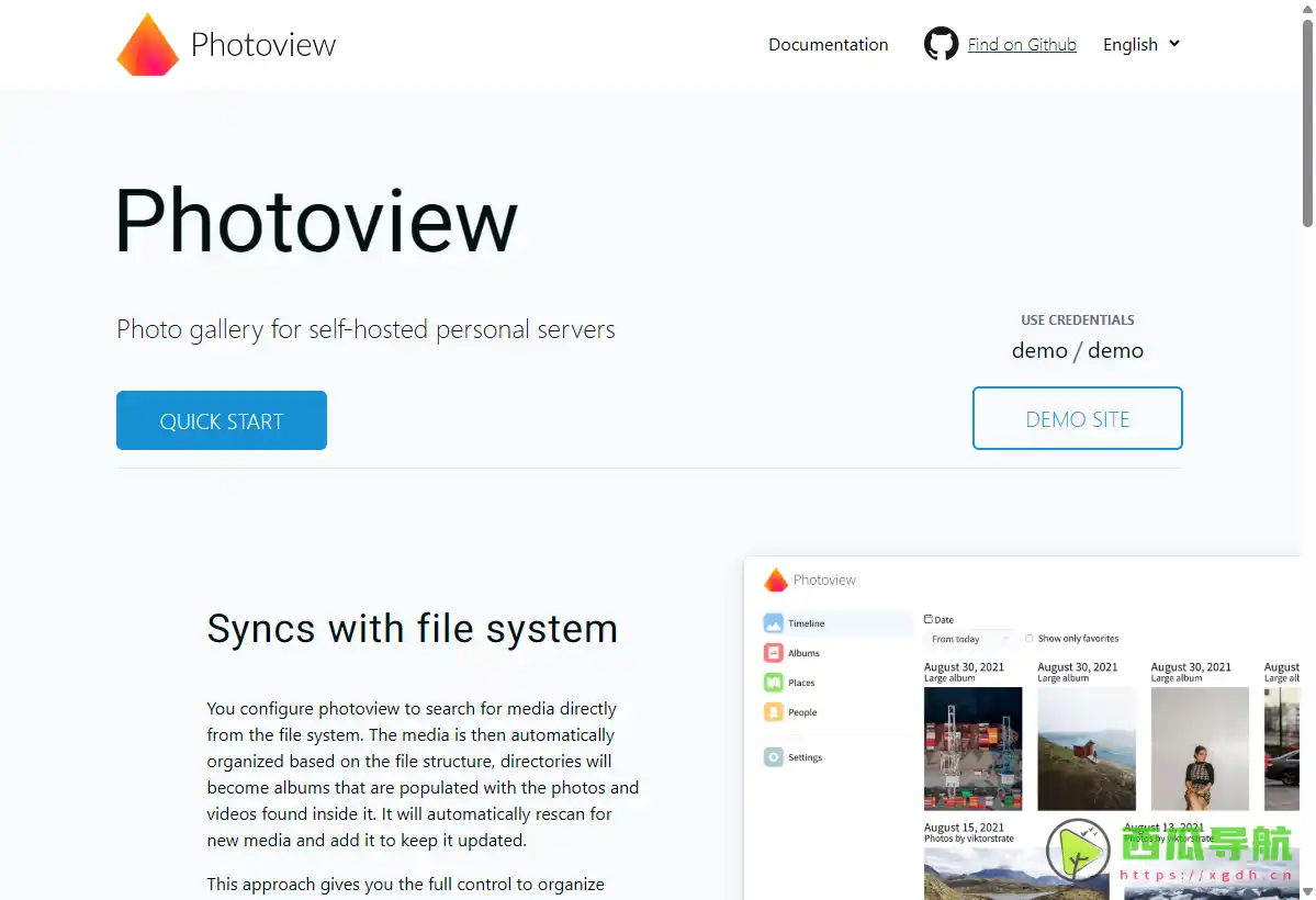 Photoview：自托管照片管理与在线浏览工具