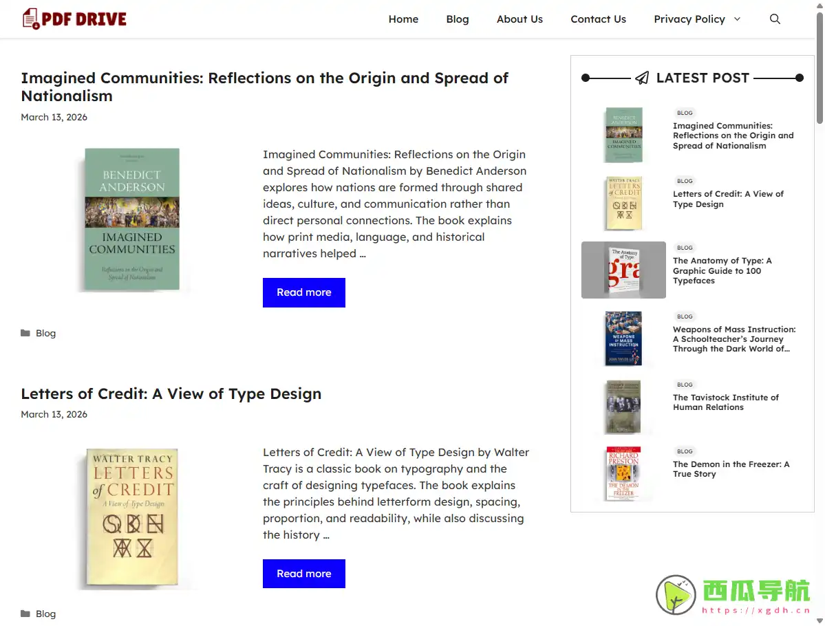 PDF Drive：海量PDF电子书搜索与免费下载平台