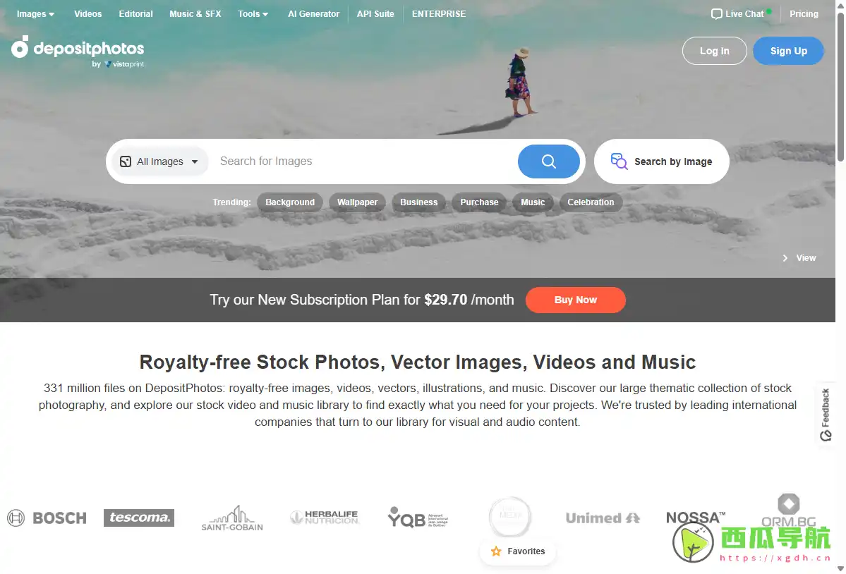 Depositphotos：高品质商业图库，佣金比例取决于下载量