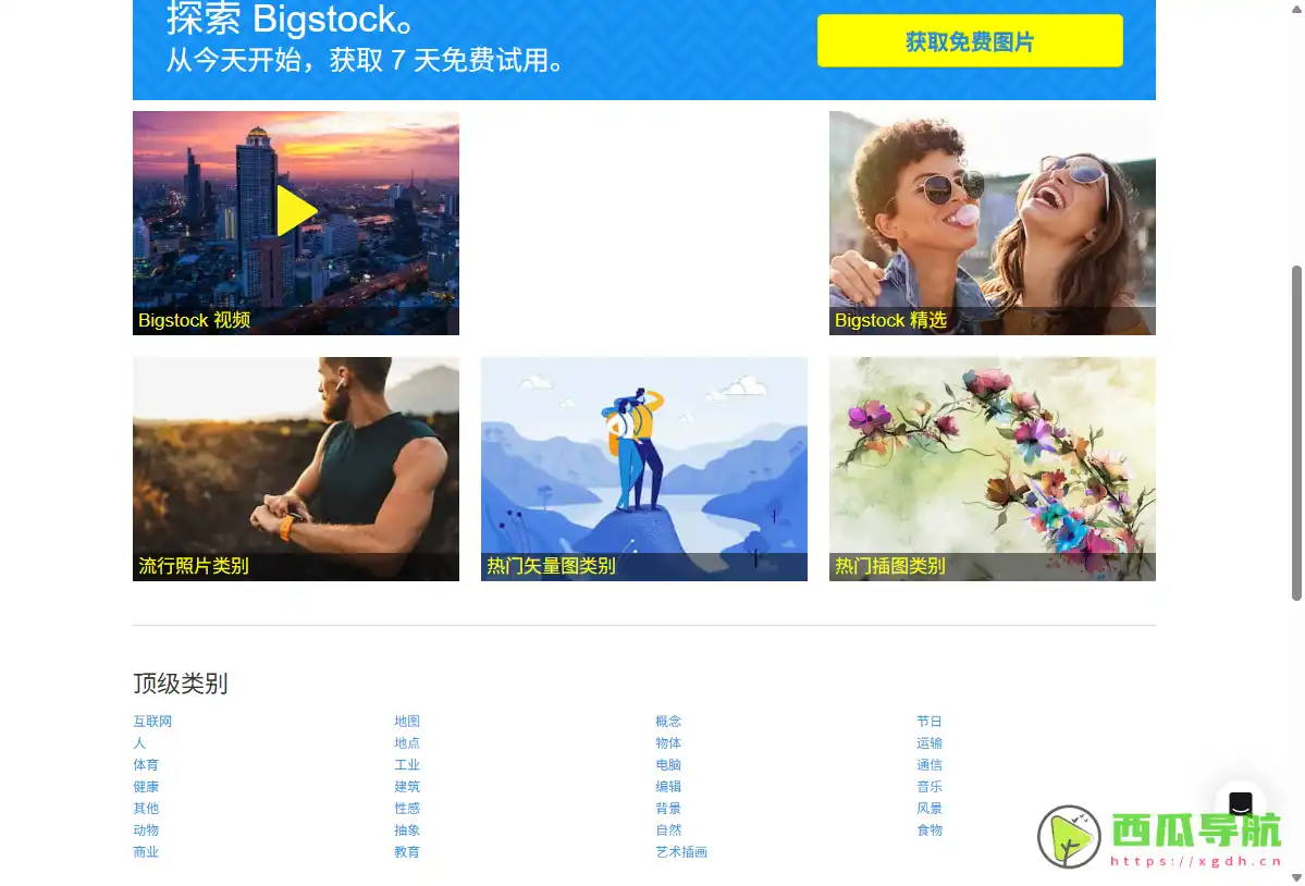 Bigstock：Shutterstock旗下一家发展迅速的图像平台，图像分辨率越高，收益越高
