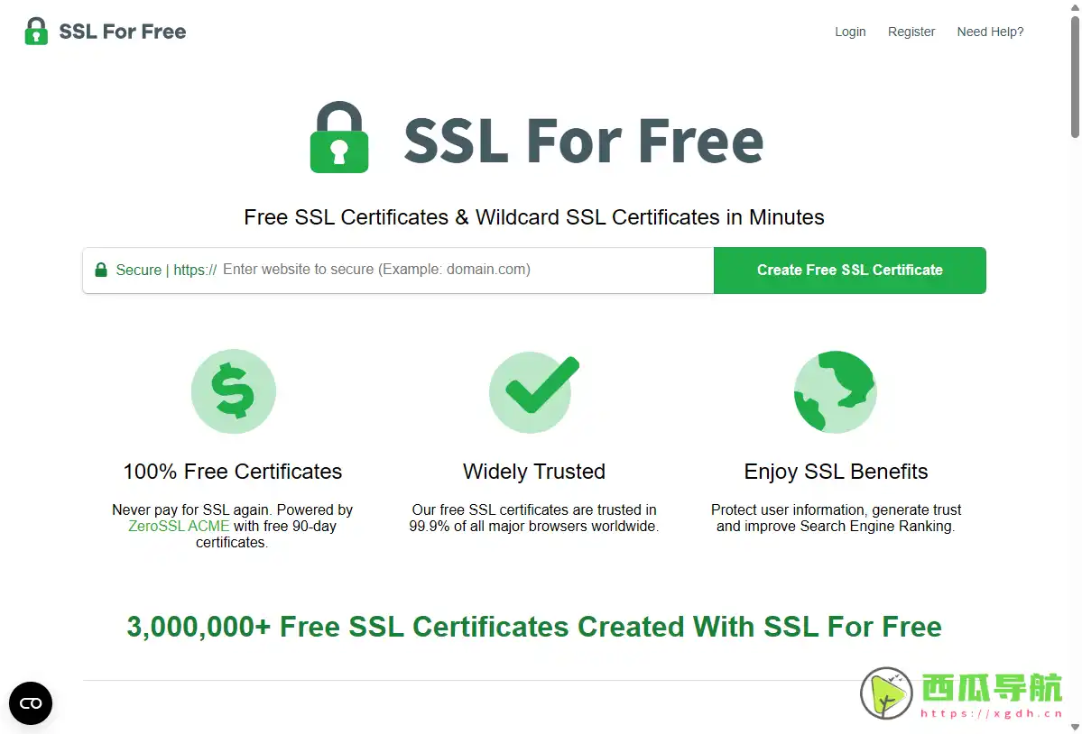 SSLforFree：免费申请Let’s Encrypt证书