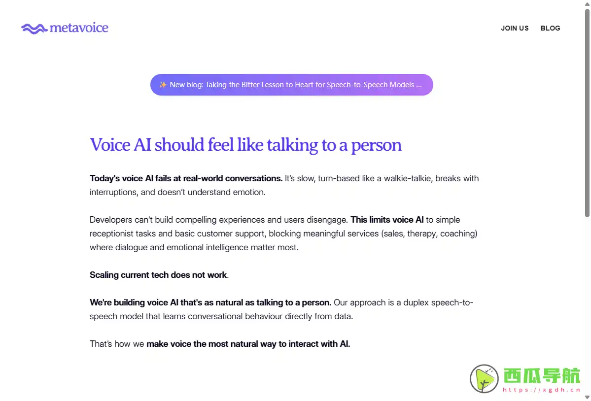MetaVoice：一款强大的文本转语音和AI语音变声工具