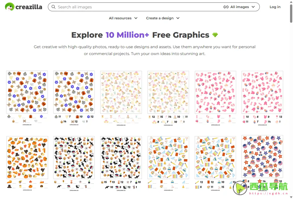 Creazilla：免费的平面设计资源宝库