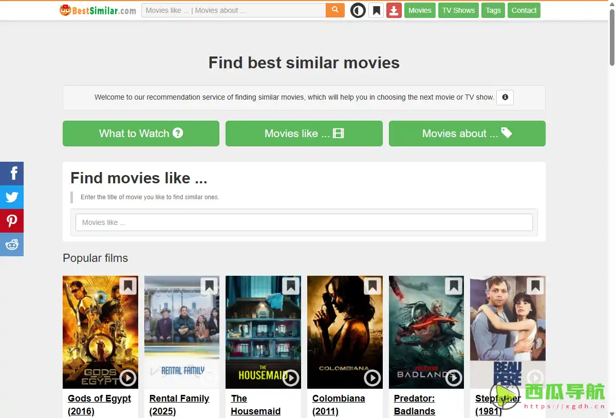 Best Similar Movies：为你找到类似的电影作为推荐