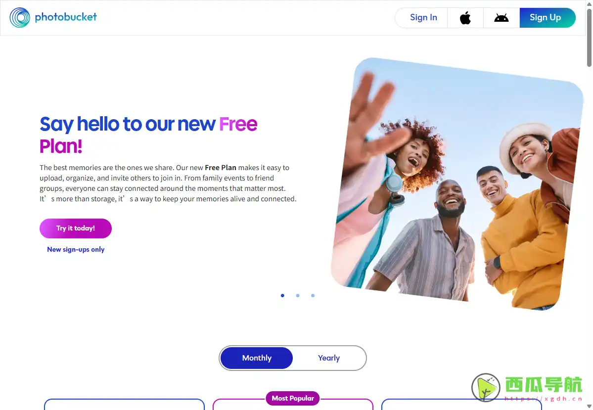 Photobucket：提供专业级图像编辑和无限上传的图像托管平台
