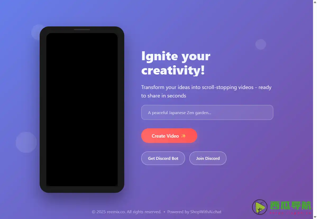 Reemix.co：通过 AI 制作短视频的视频编辑器