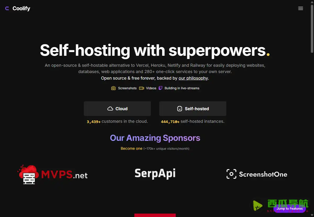 Coolify：可自托管的Heroku/Netlify/Vercel替代方案