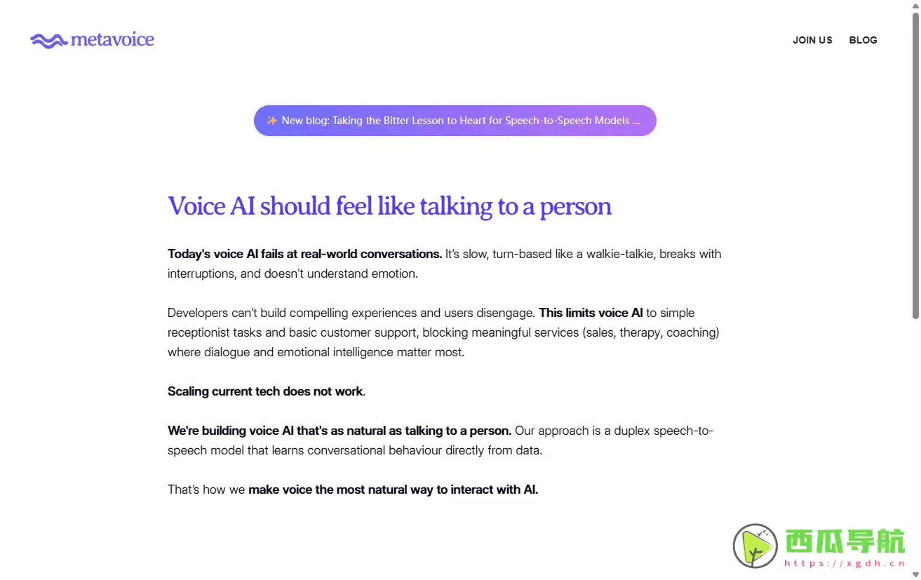 MetaVoice：强大且多功能的文本转语音与AI语音变声工具