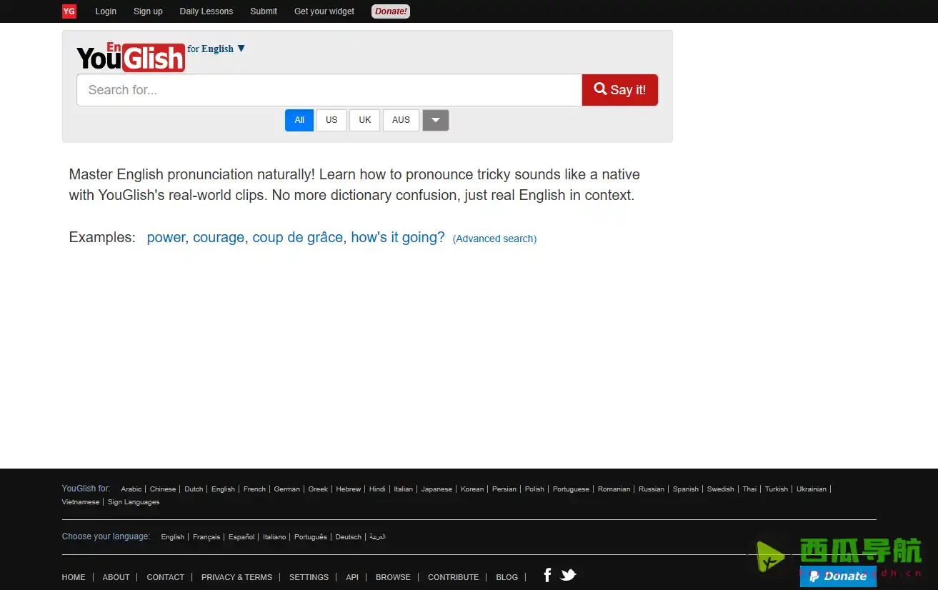 YouGlish：提升你的英语发音水平