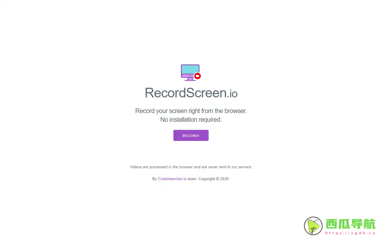 RecordScreen.io：免费轻巧的在线屏幕录制工具