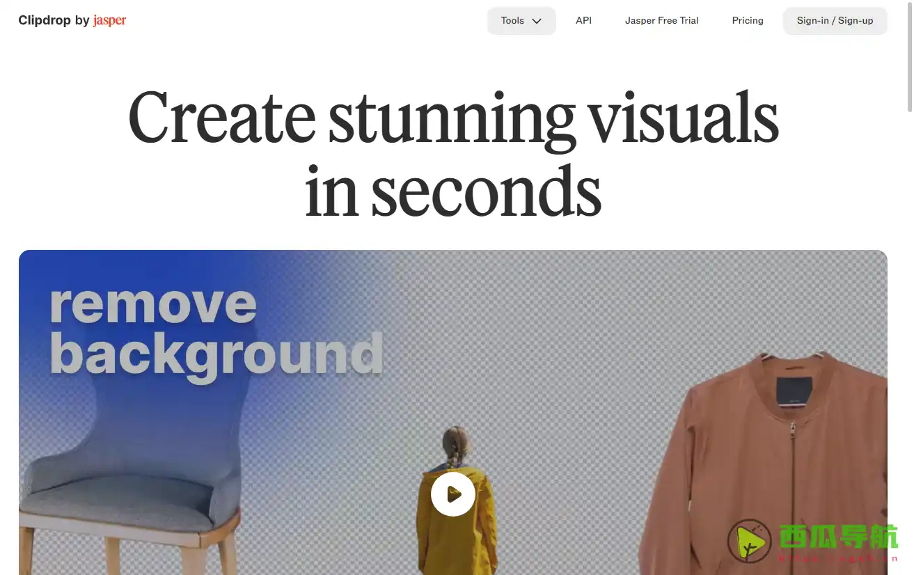 ClipDrop：提供AI驱动图像编辑工具的网站