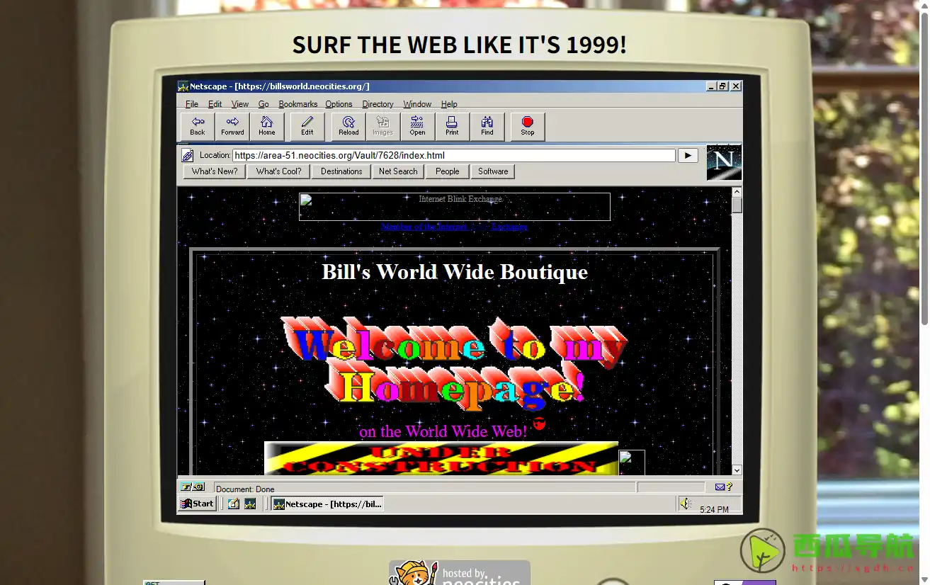 Bill's World：有意思的网站，可以像 1999 年一样上网冲浪