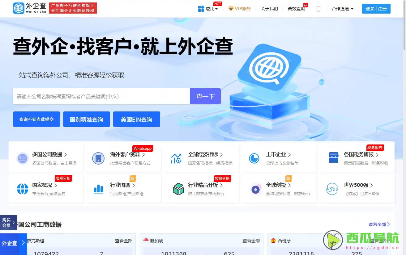 外企查：海外企业查询平台