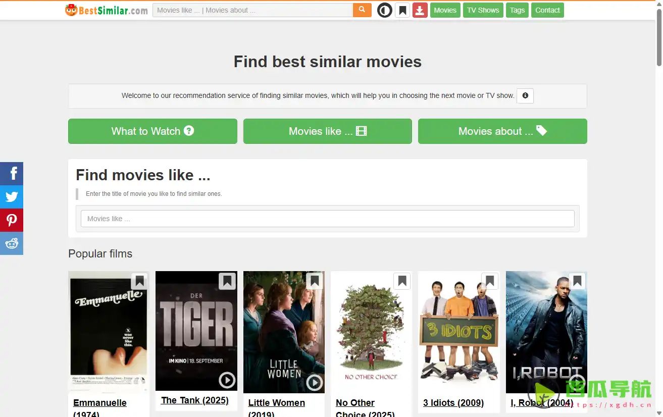 Best Similar Movies：一个相似影视推荐引擎