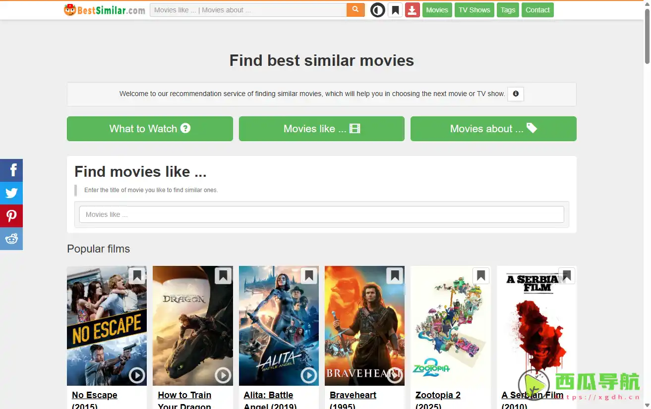 电影推荐引擎：最佳相似电影推荐服务